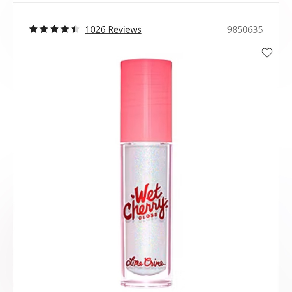 *NWT* Lime crime cherry lip glosss